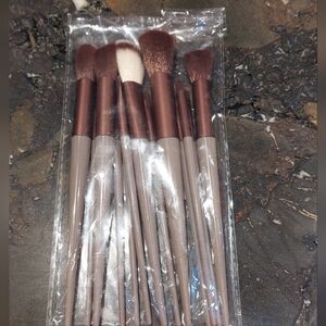 Brown and Cream Makeup Brush Set